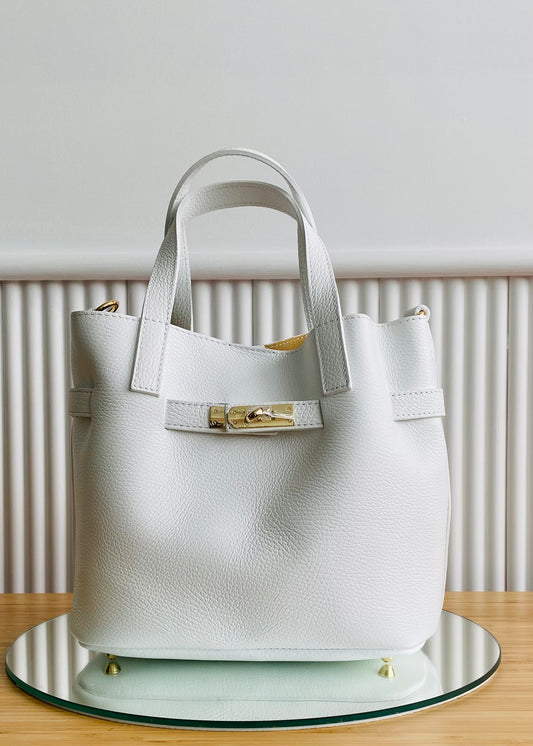 BRS • BORSA AUREA VERA PELLE CON TRACOLLA