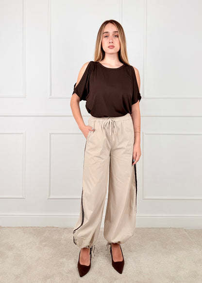 51303 - PANTALONE BALLOON BANDE LATERALI