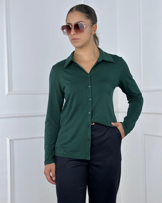 26611 - CAMICIA IN JERSEY DI VISCOSA