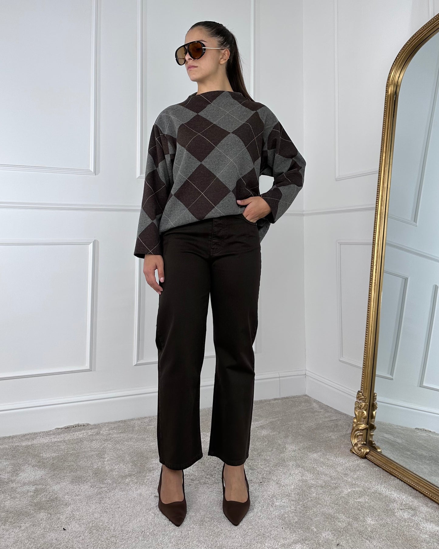 Y44CROP14 - BREND DENIM GAMBA DRITTA