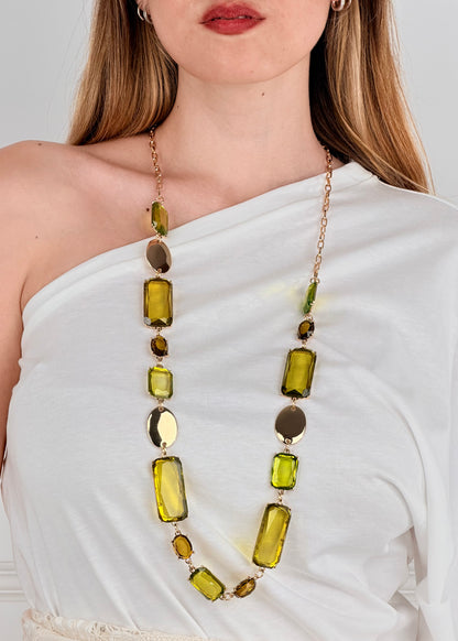 CLN• COLLANA PIETRE COLORATE