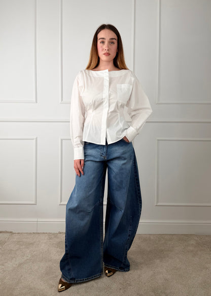 P314J119W671 - TENSIONE IN DENIM SCURO LOUVRE