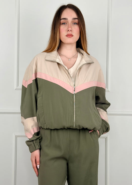 26B4568 - TENSIONE IN BOMBER IN CUPRO DI VISCOSA BIC