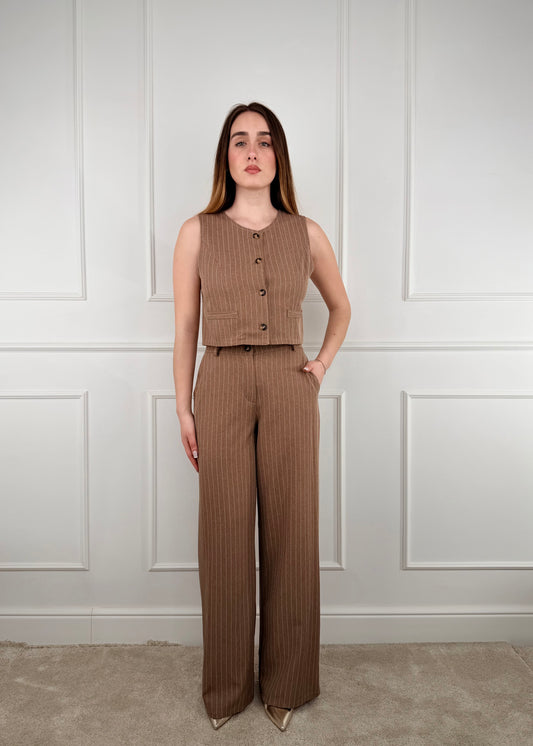 NC8159 - MY-D PANTALONE PALAZZO GESSATO