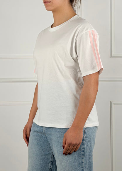 H5232B - BREND T-SHIRT CON BANDE.