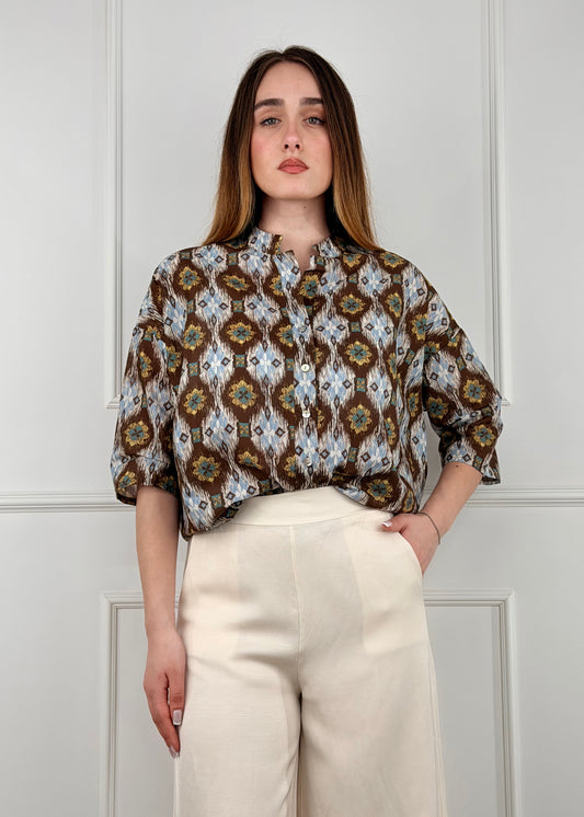 C26436 - BREND CAMICIA IN MUSSOLA DI COTONE