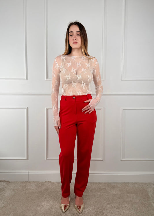 26P4441 - TENSIONE IN PANTALONE SIGARETTA PUNTO MILANO LEGGERO