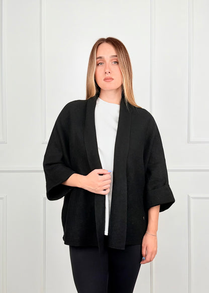 A26023 - CARDIGAN COLLO SCIALLATO