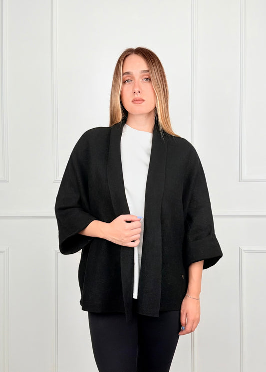A26023 - CARDIGAN COLLO SCIALLATO