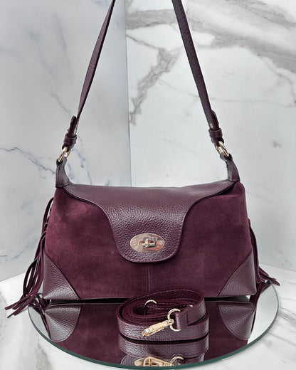 BRS948 - BORSA VERA PELLE POSTINA