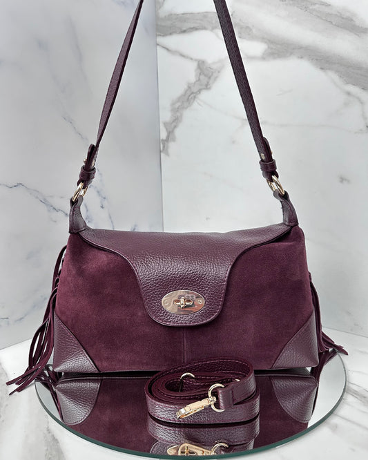 BRS948 - BORSA VERA PELLE POSTINA