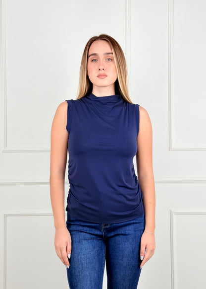BI26614 - BI26614 MAGLIA CON DRAPPEGGIO LATERALE