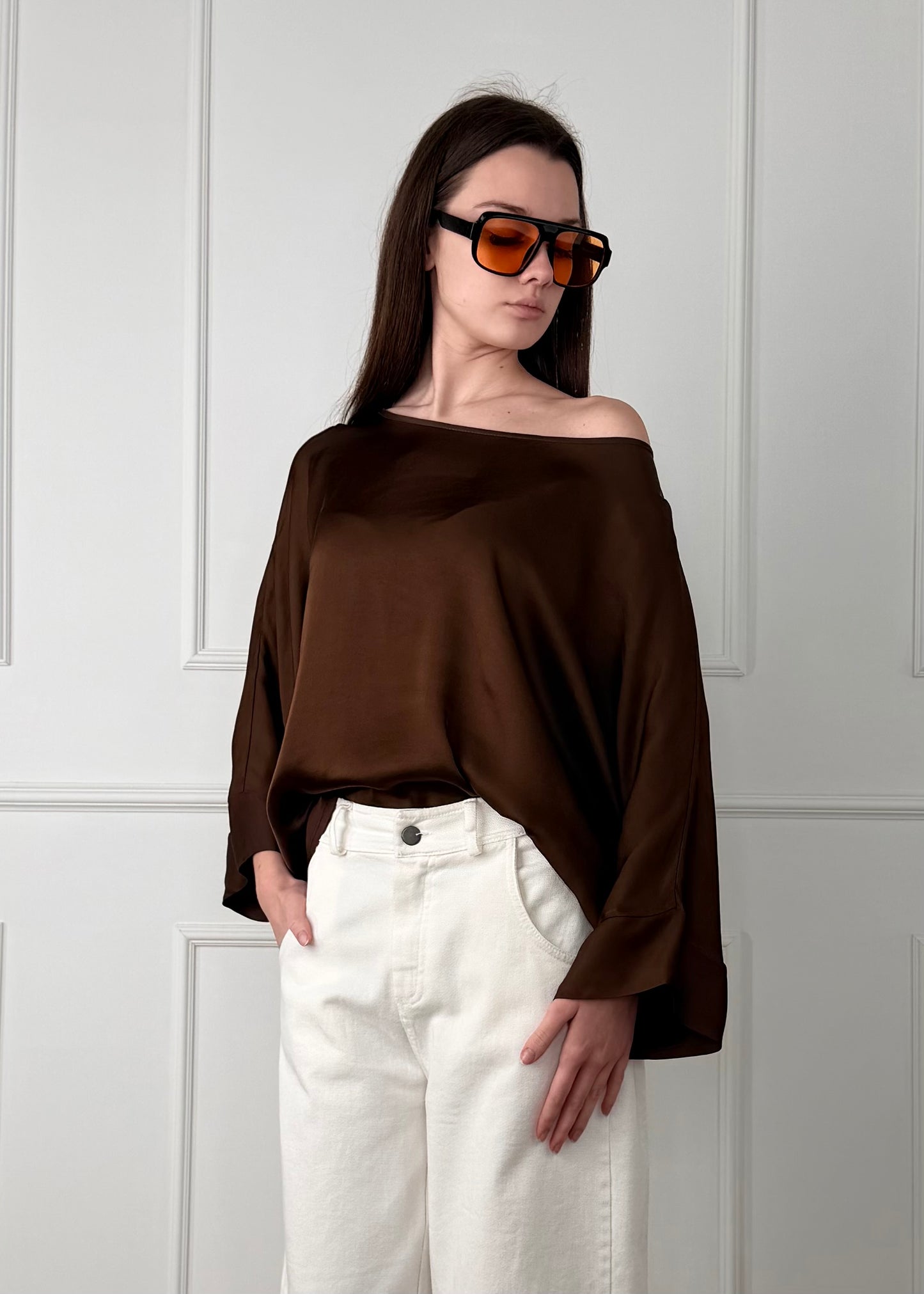 G293B05Q - TENSIONE IN BLUSA IN VISCOSA CON BOTTONI
