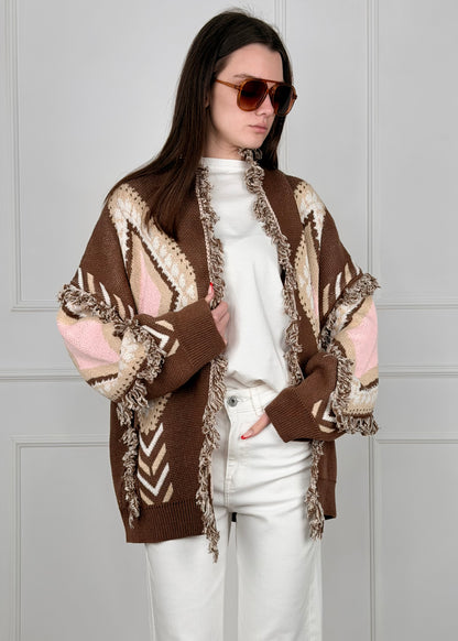 P6HMG17A414 - TENSIONE IN CARDIGAN ROMBI