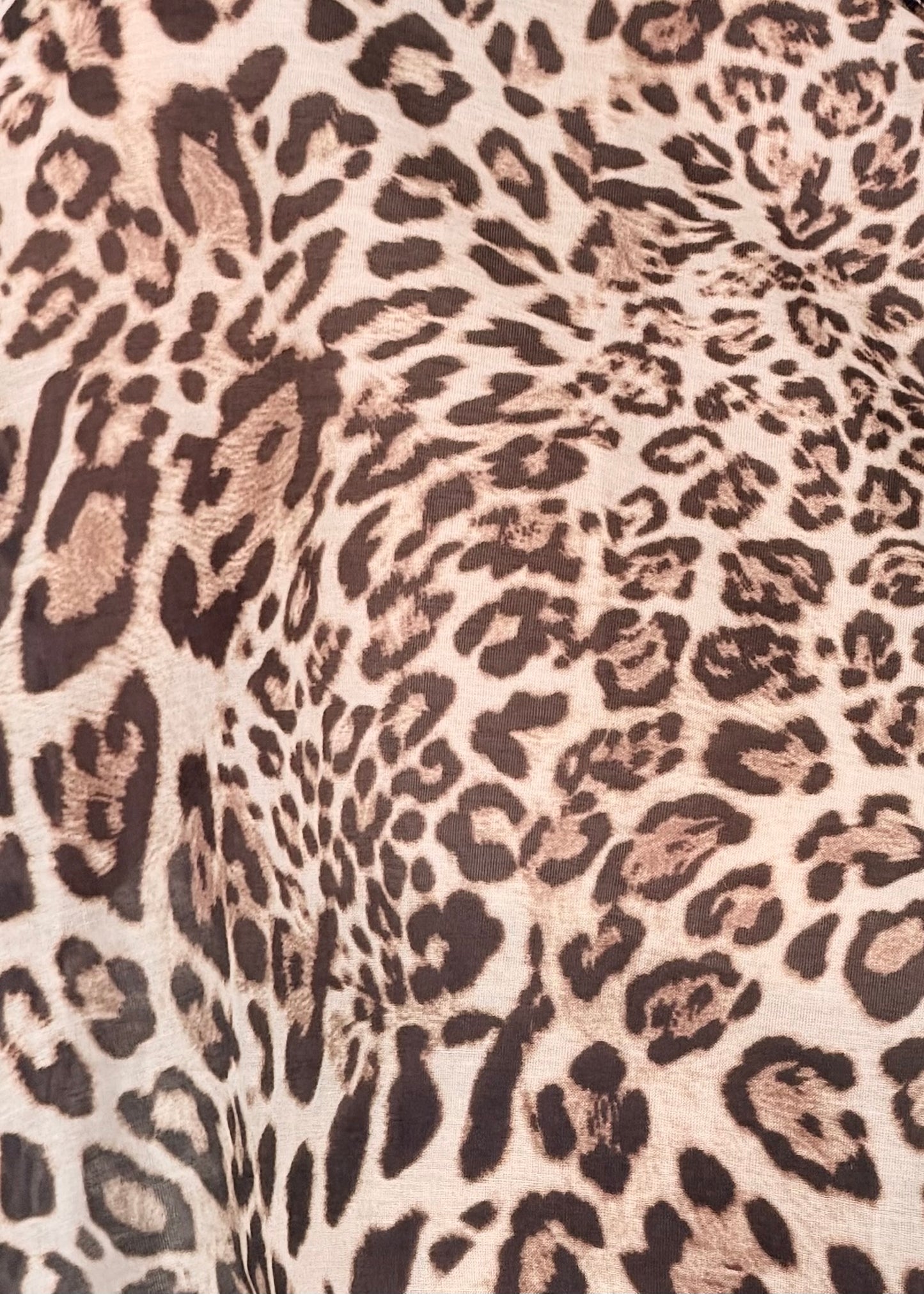 B3163S -  BREND CAMICIA FANTASIA ANIMALIER  MISTO COTONE E SETA