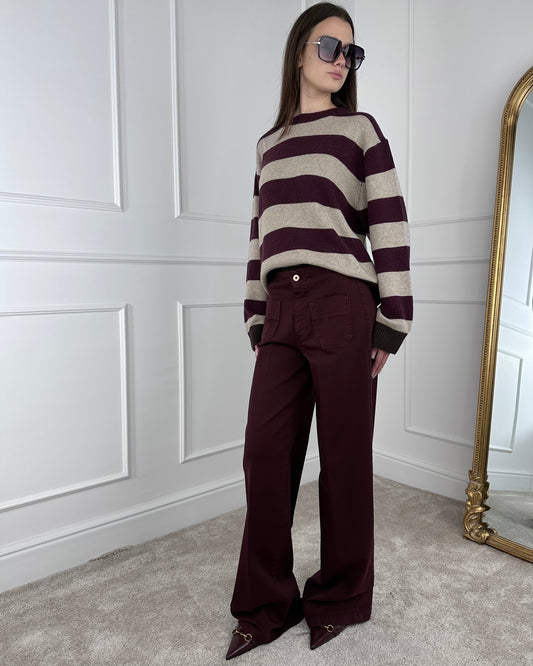 CJ12707 - TENSIONE IN PANTALONE PALAZZO TASCHINI