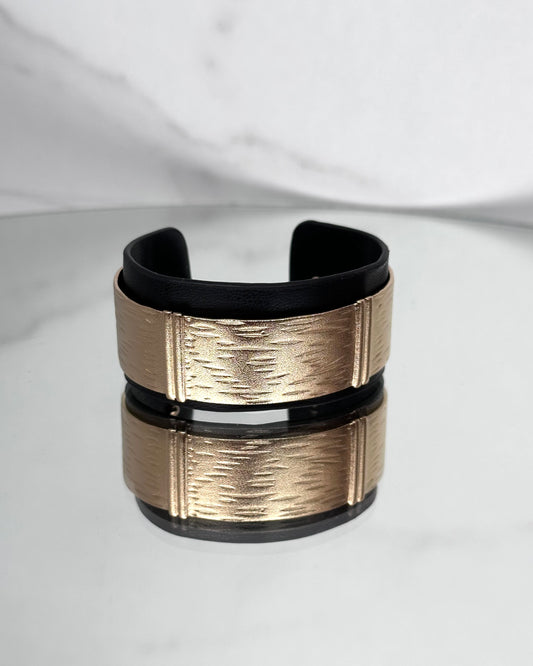 BRC25 BRACCIALE SIMILPELLE E ACCIAO