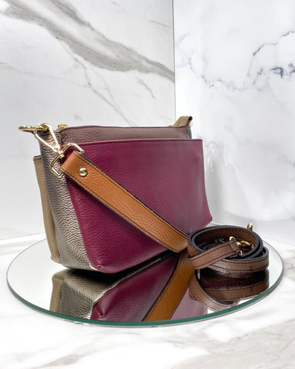 BRS432 BORSA POCKET IN VERA PELLE