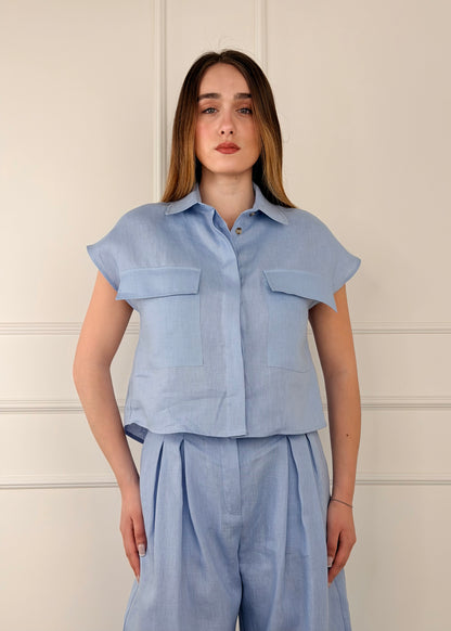 26C5029 - TENSIONE IN CAMICIA IN LINO