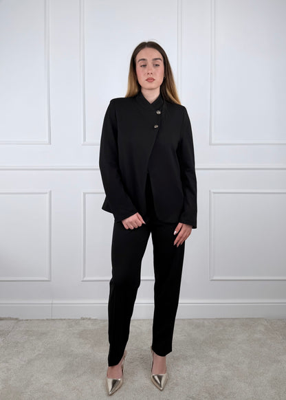 26B4442 - TENSIONE IN GIACCA PUNTO MILANO LEGGERO CHIUSURA A PORTAFOGLIO