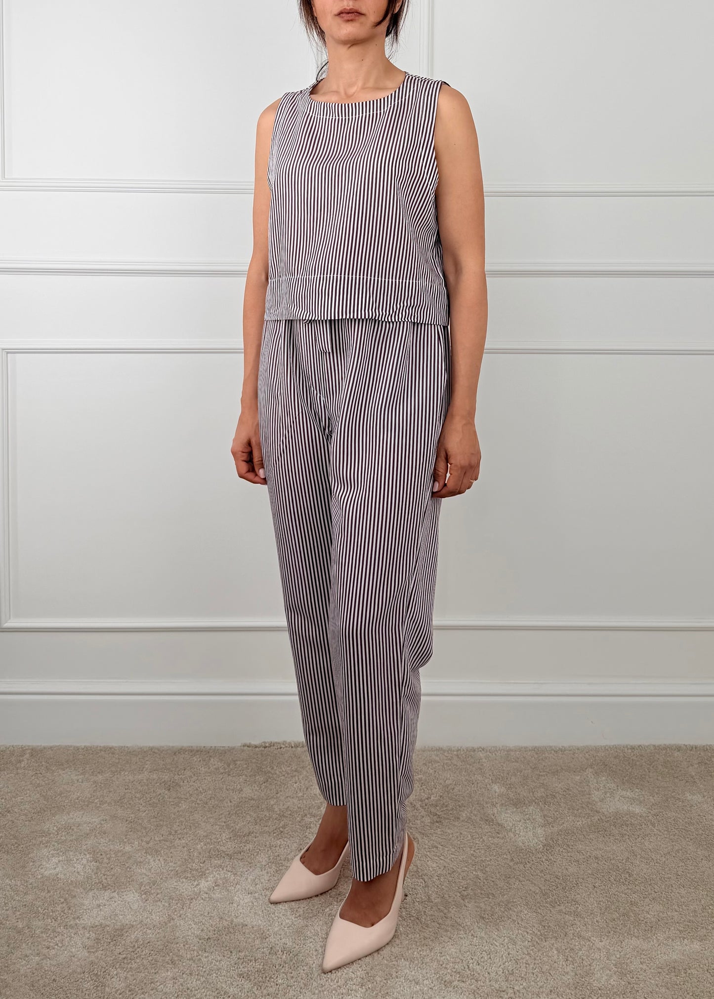 26P5290 - TENSIONE IN PANTALONE CARROT FATASIA RIGHE