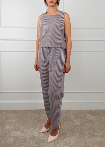 26P5290 - TENSIONE IN PANTALONE CARROT FATASIA RIGHE