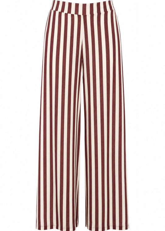 C24764V - BREND PANTALONE PALAZZO FANTASIA RIGHE
