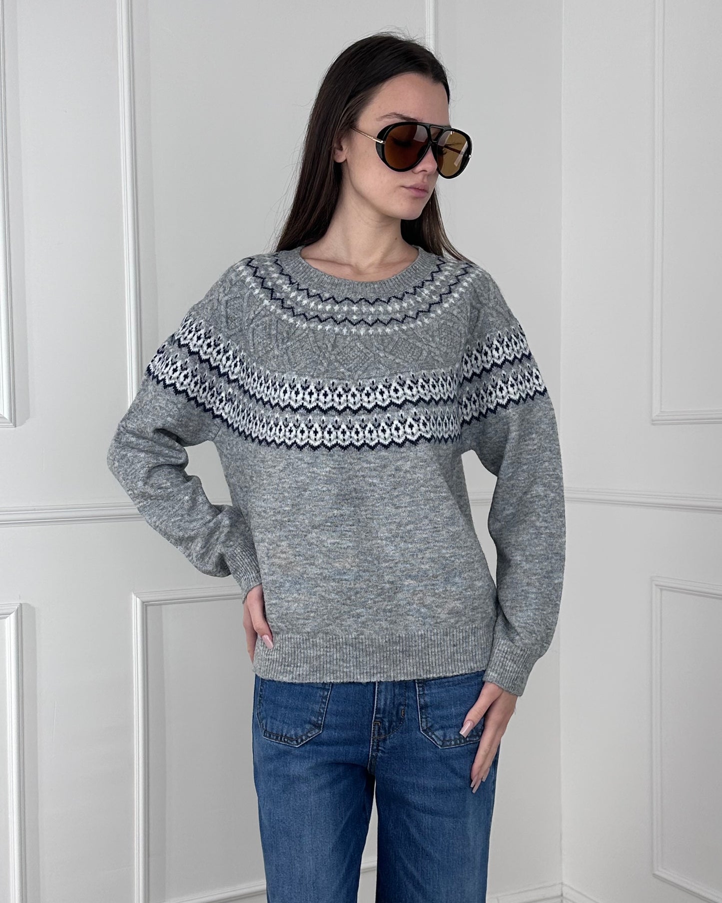 P1262 - MAGLIA MISTO LANA