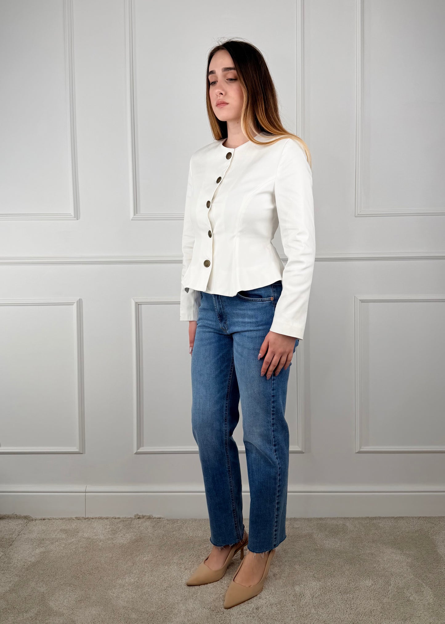 26B4366 - TENSIONE IN GIACCA IN COTONE SFIANCATA