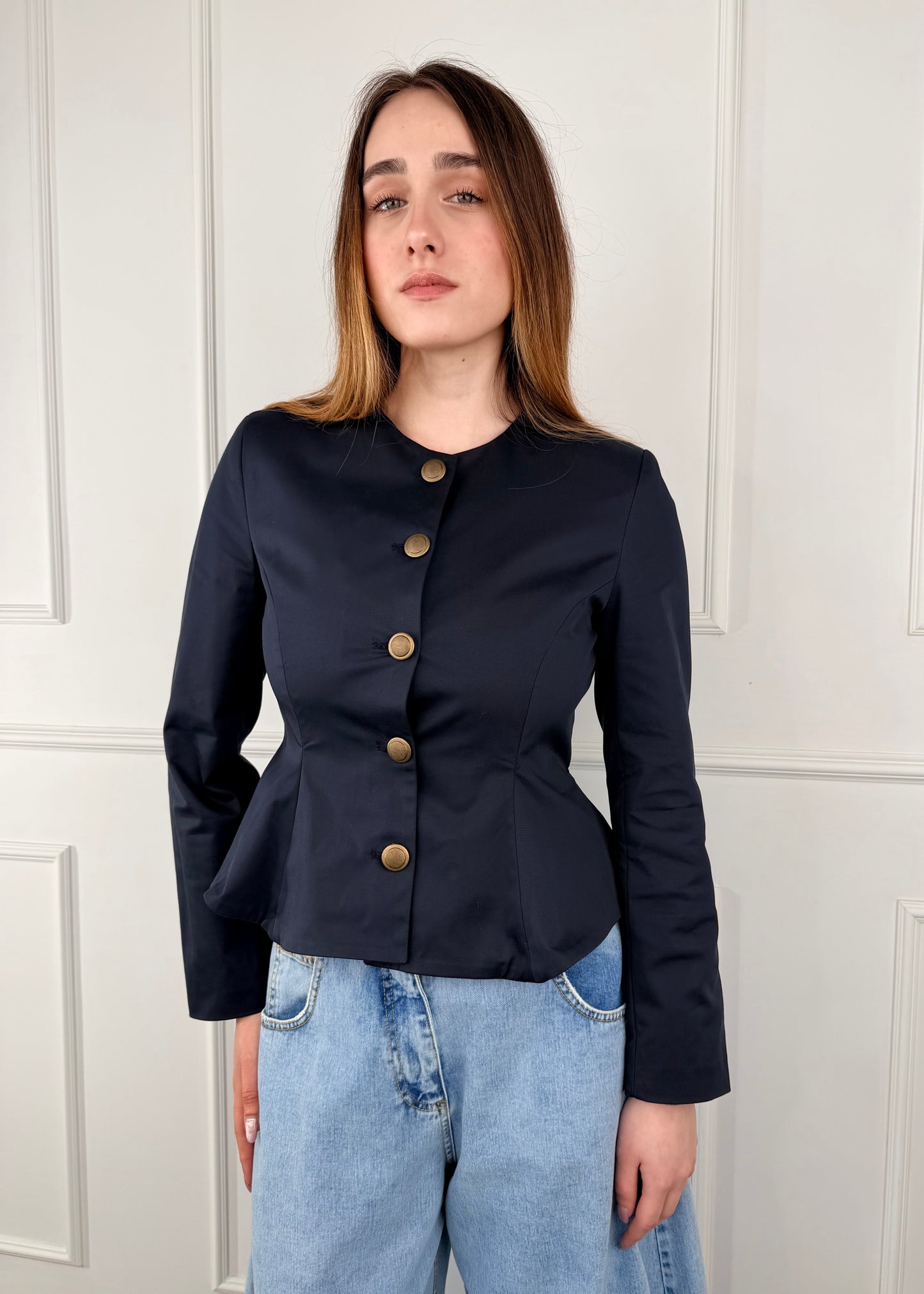 26B4366 - TENSIONE IN GIACCA IN COTONE SFIANCATA