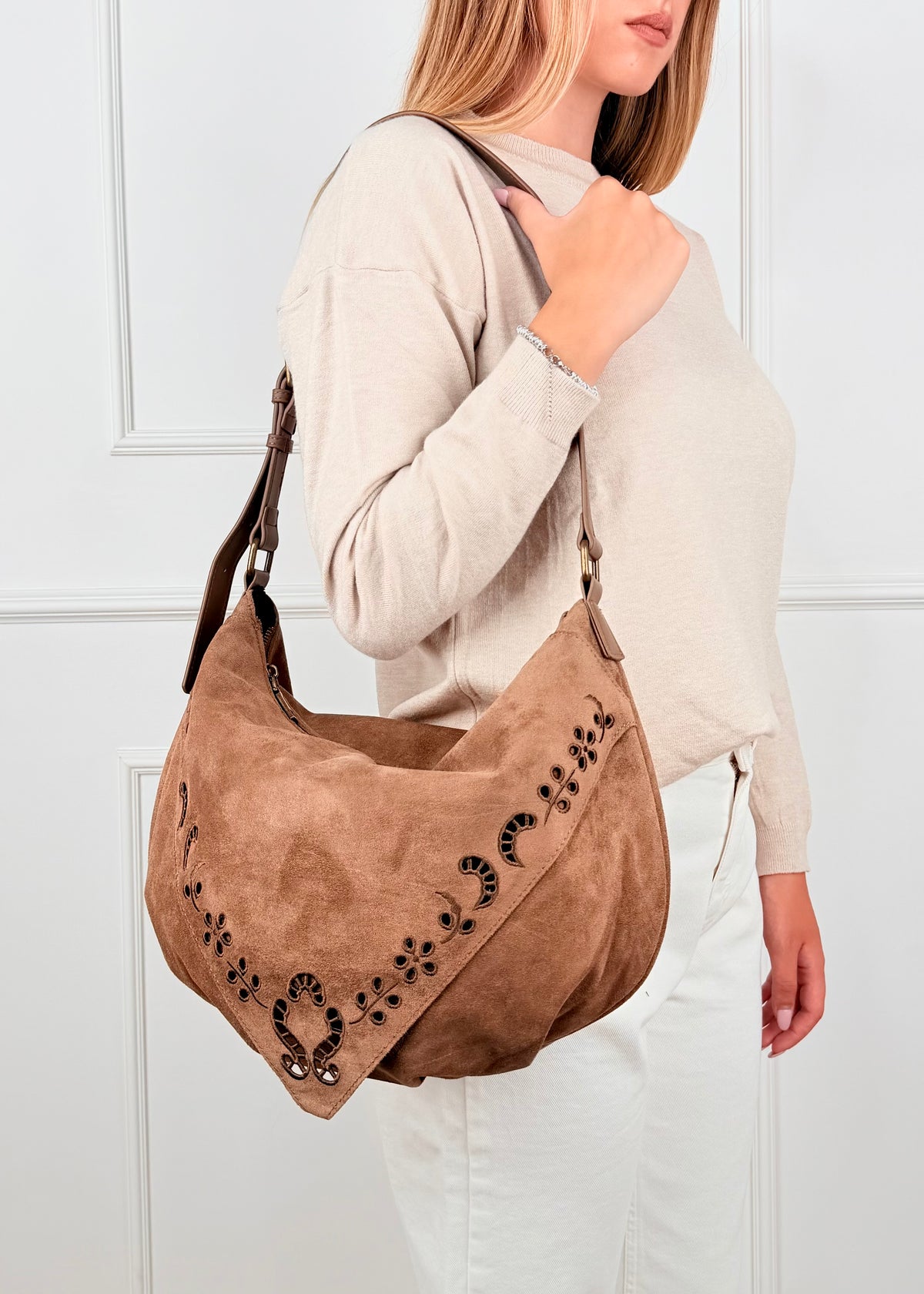 BRS. BORSA RICAMI - EFFETTO SUEDE