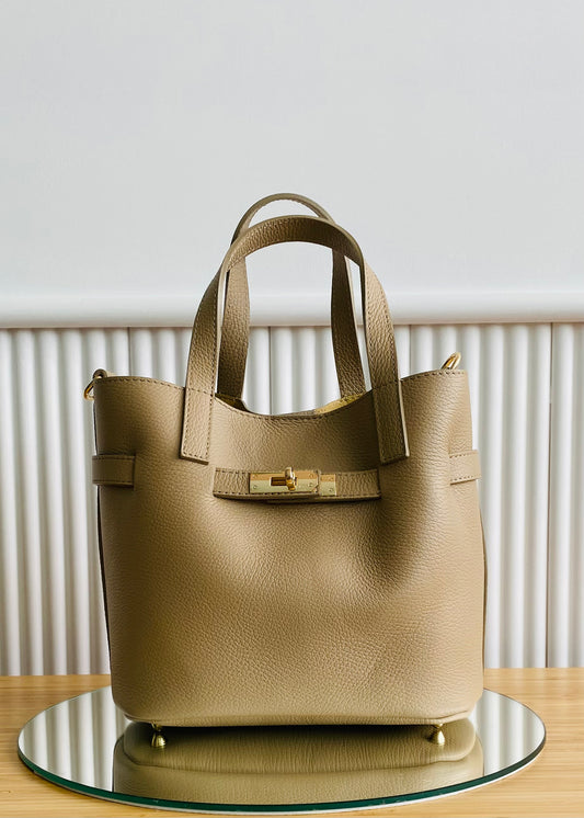BRS • BORSA AUREA VERA PELLE CON TRACOLLA
