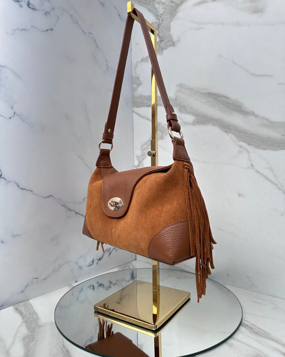 BRS948 - BORSA VERA PELLE POSTINA
