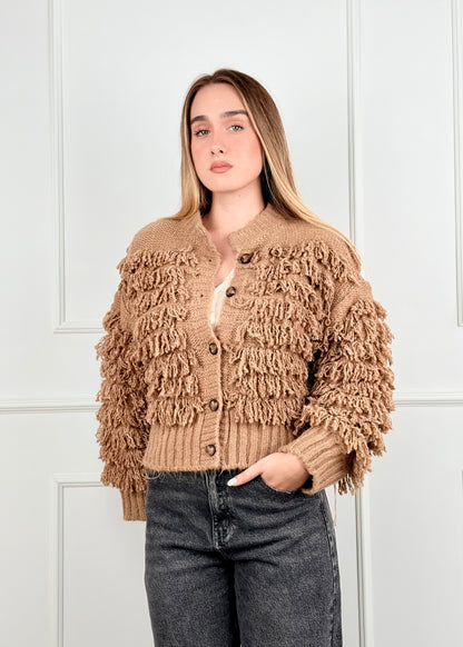 B76613089 - CARDIGAN FRANGE BREND