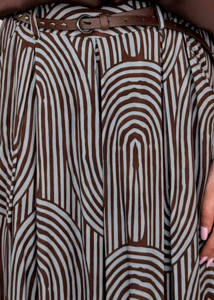 10293 - PANTALONE PALAZZO FANTASIA IN VISCOSA NON LUCIDA