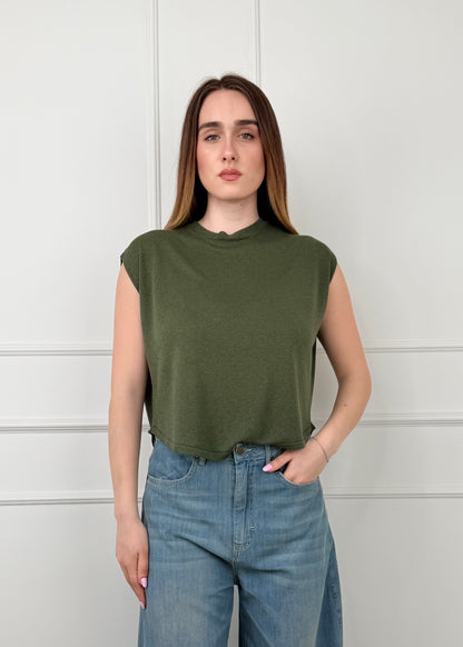 M1110943 - BREND MAGLIA SMANICATA IN FILO DI VISCOSA