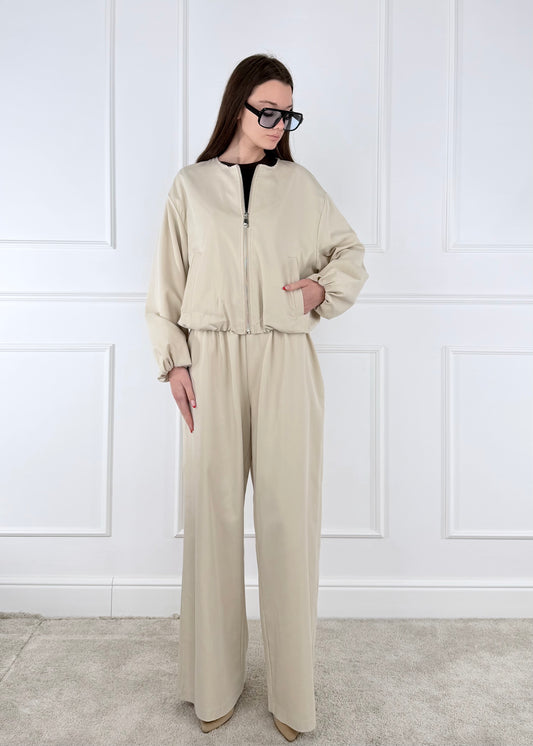 28129 COMPLETO BOMBER E PANTALONE PALAZZO