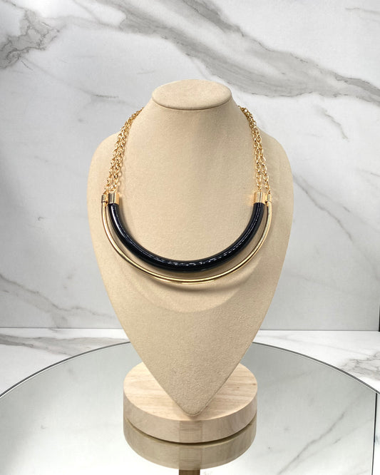 CLN47 COLLANA GIROCOLLO MEZZA LUNA