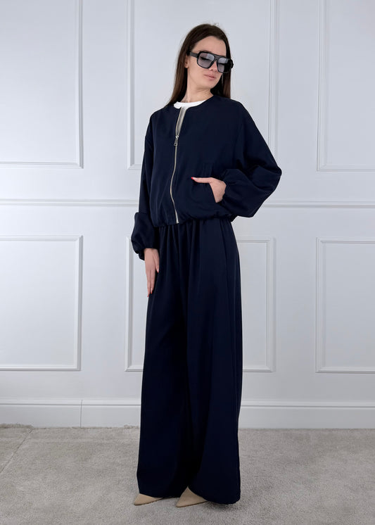 28129 COMPLETO BOMBER E PANTALONE PALAZZO