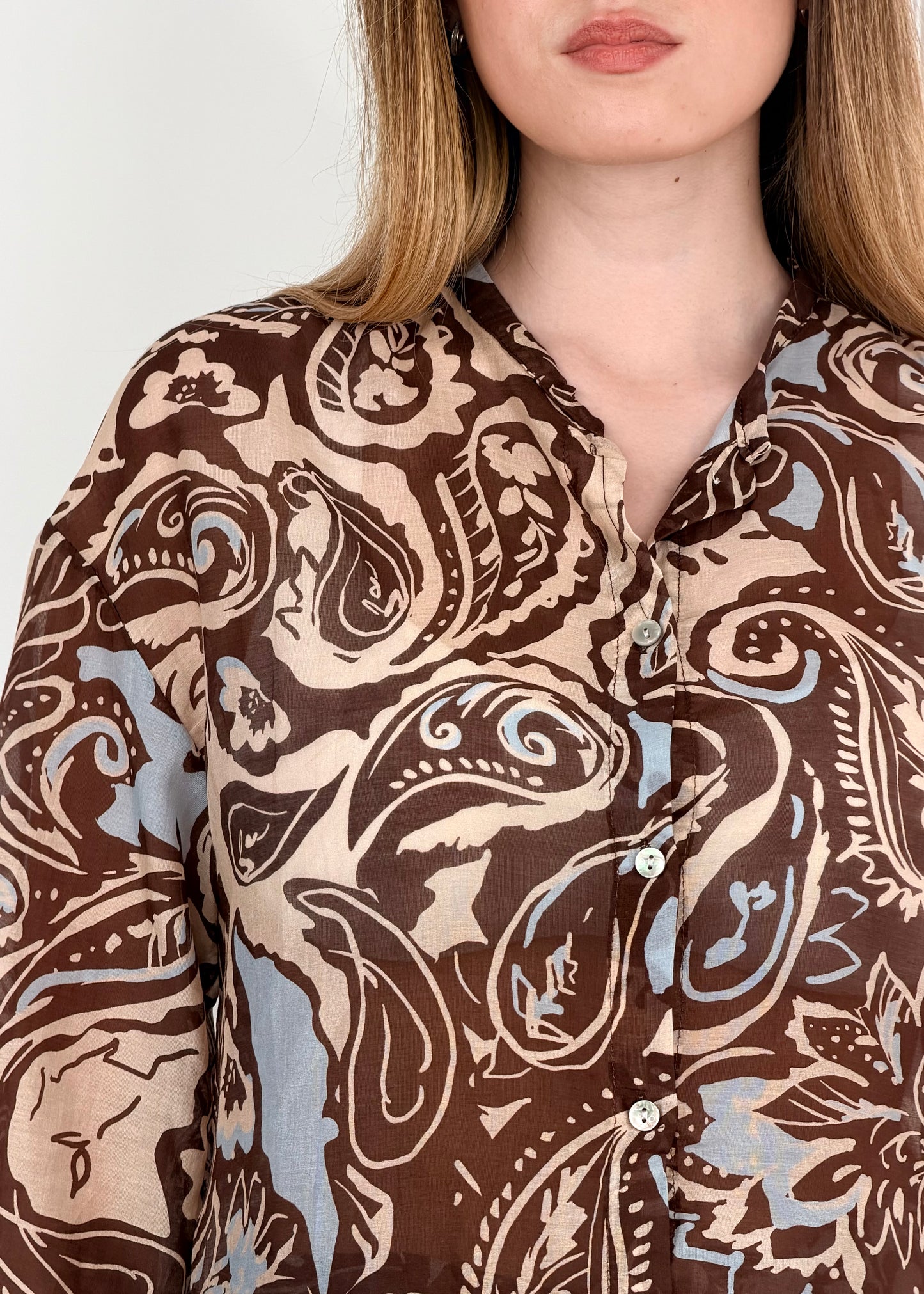 T2605 CAMICIA MISTO SETA E COTONE