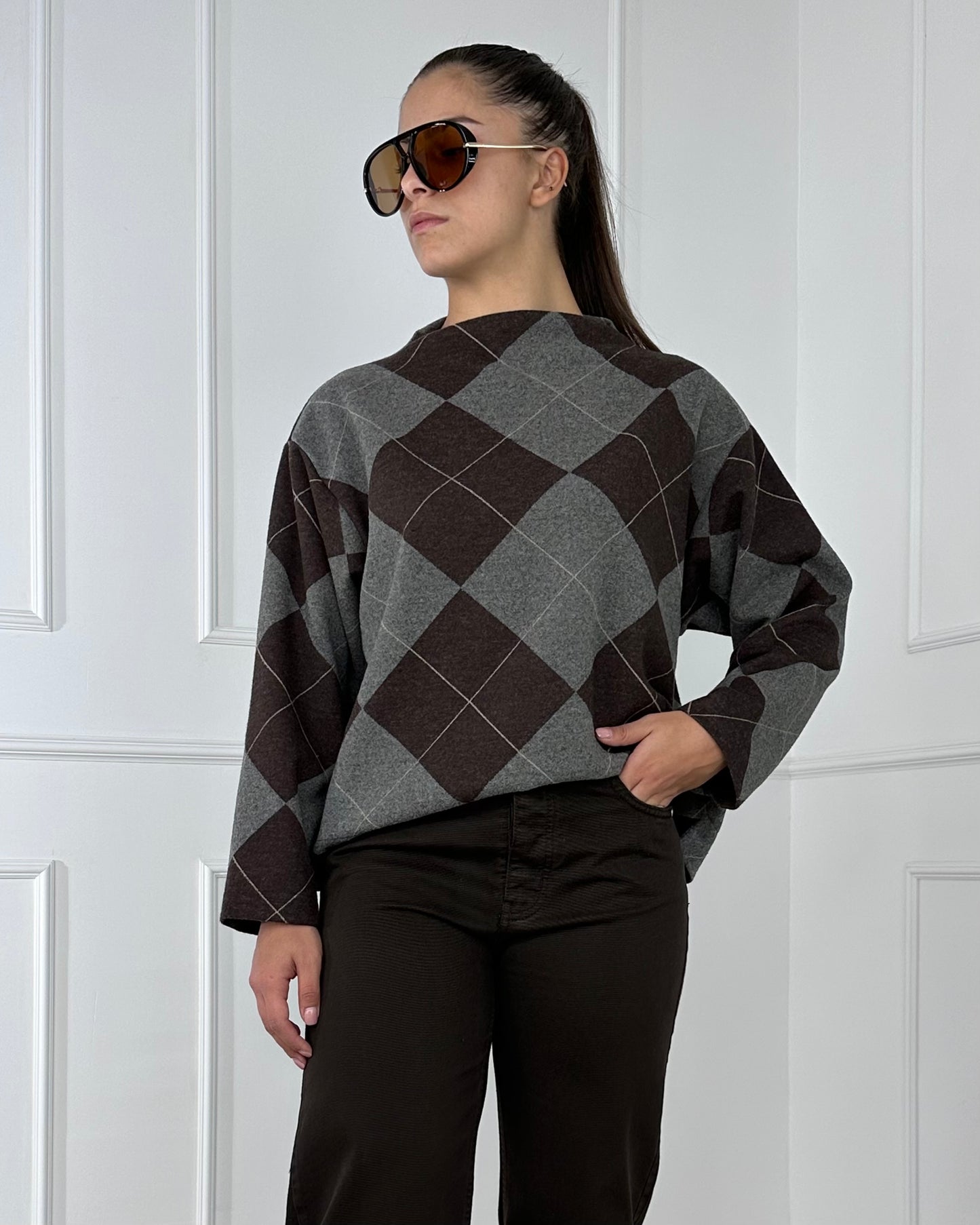 B32563 - BREND MAGLIA ROMBI