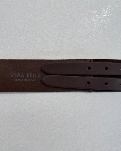 Q151831 - Q151831 CINTURA VERA PELLE DOPPIA FIBBIA