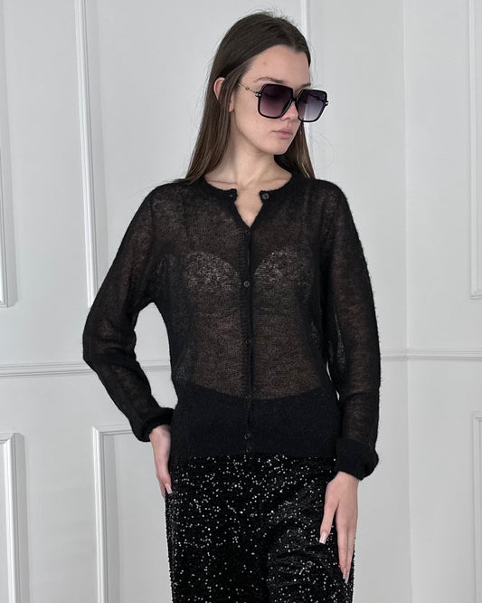 D78968 - TENSIONE IN CARDIGAN MISTO ALPACA