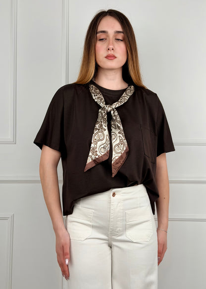 YM20570 - T-SHIRT CON FOULARD