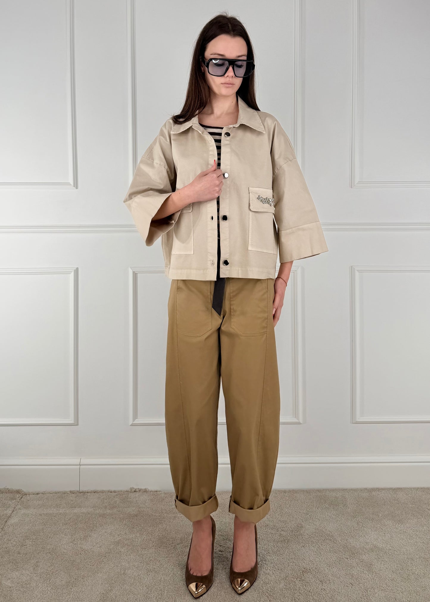 ZC226 GIACCA CON APPLICAZIONI