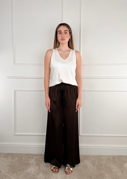 C653P22RPE26 - TENSIONE IN PANTALONE PALAZZO IN VISCOSA