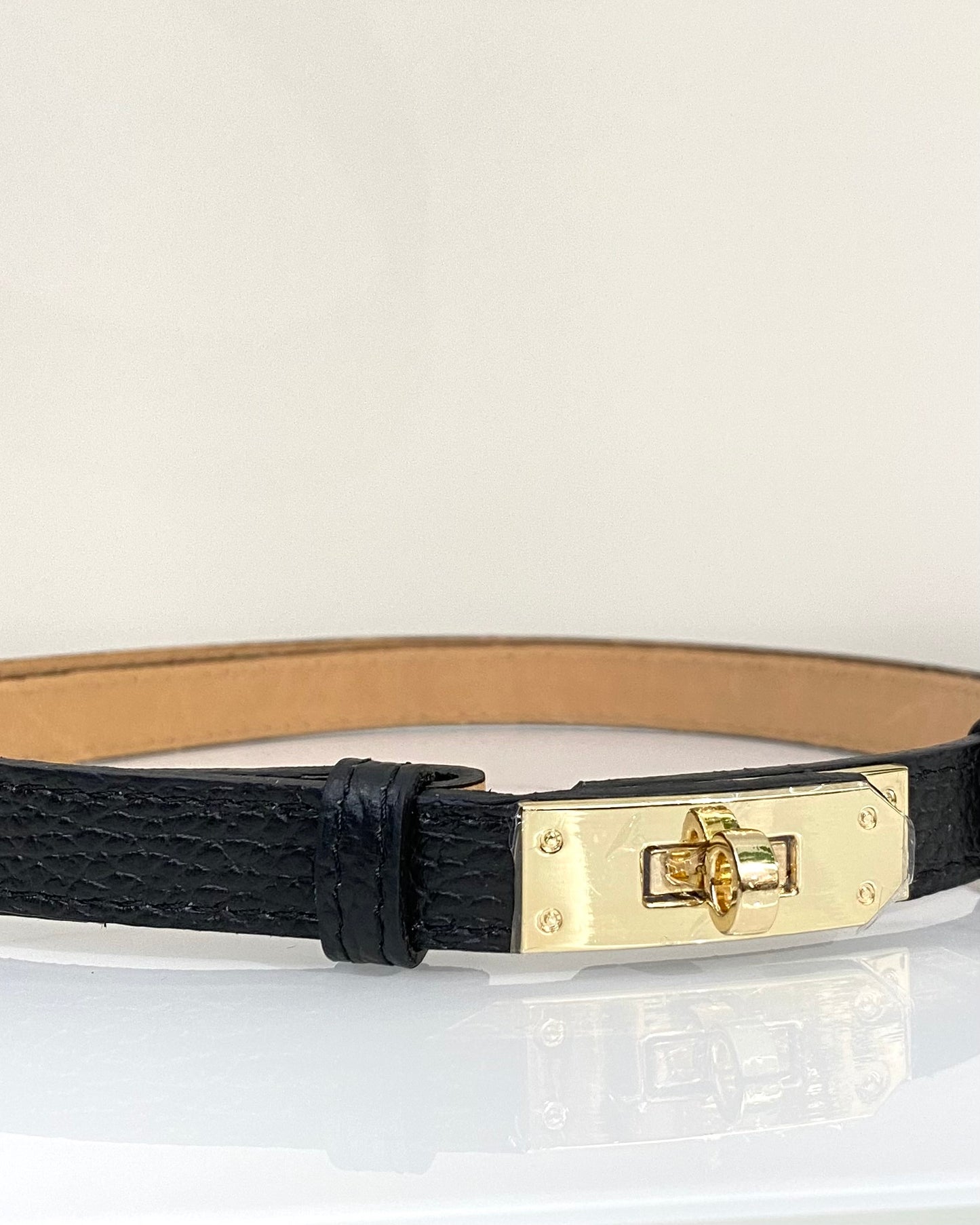 CNT22 CINTURA VERA PELLE REGOLABILE