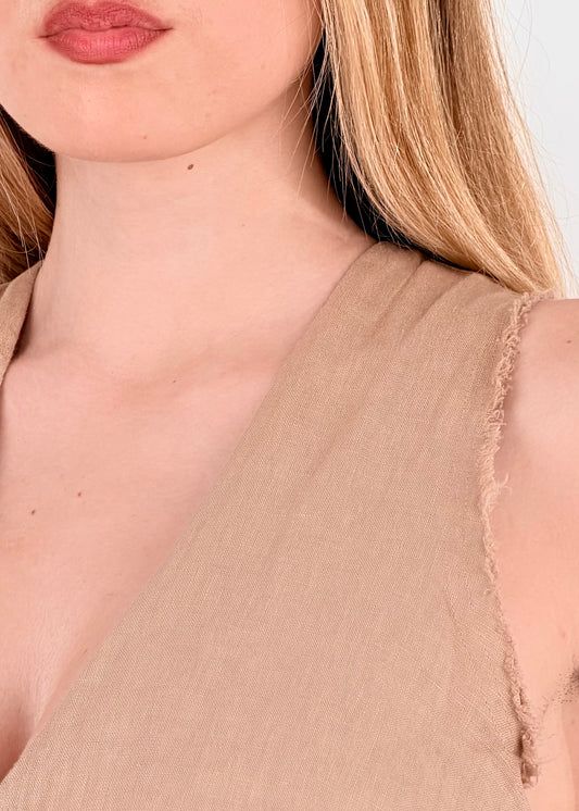 S26UK68 - TENSIONE IN TUTA SERAFINO PURO LINO
