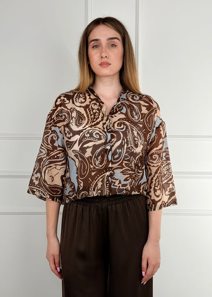 T2605 CAMICIA MISTO SETA E COTONE