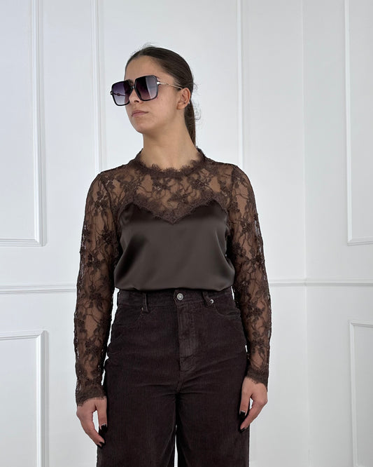 W25CC17 - TENSIONE IN CAMICIA VISCOSA E PIZZO